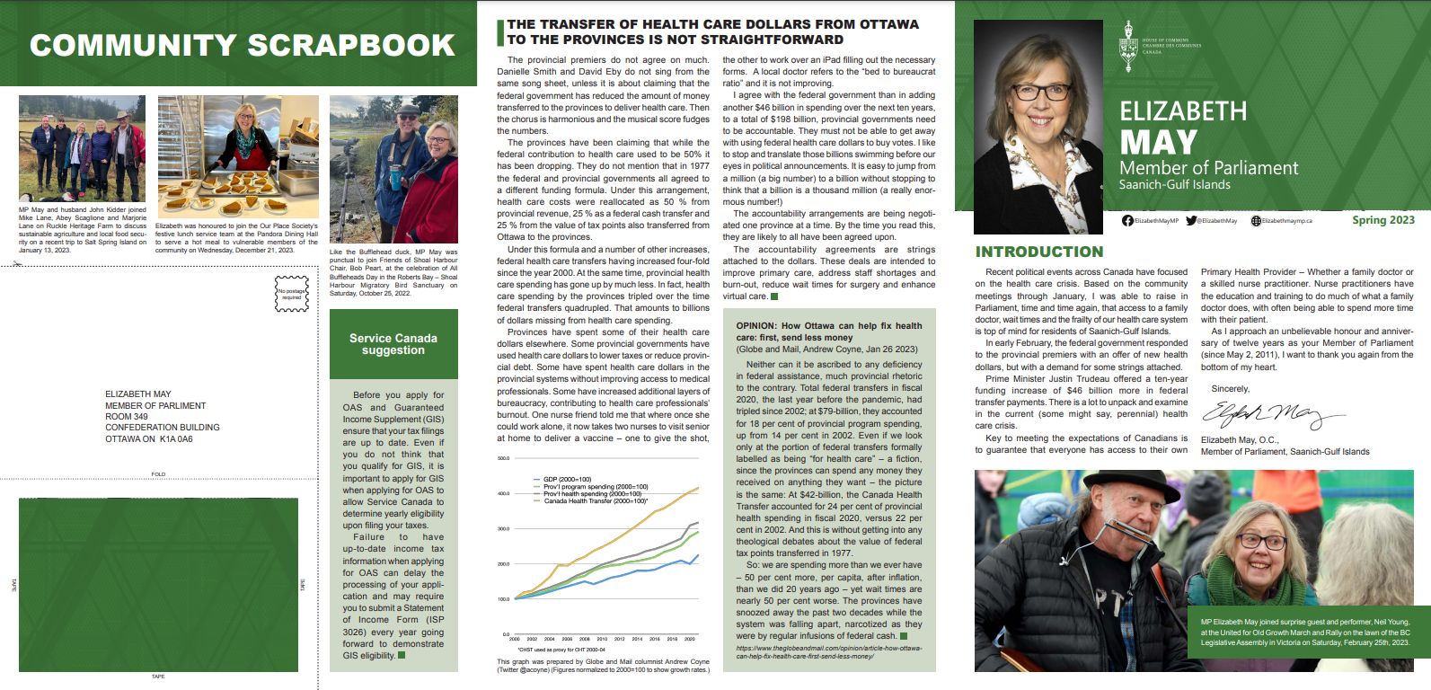 Spring Community Newsletter Spring 2023 Community Newsletter | Elizabeth May